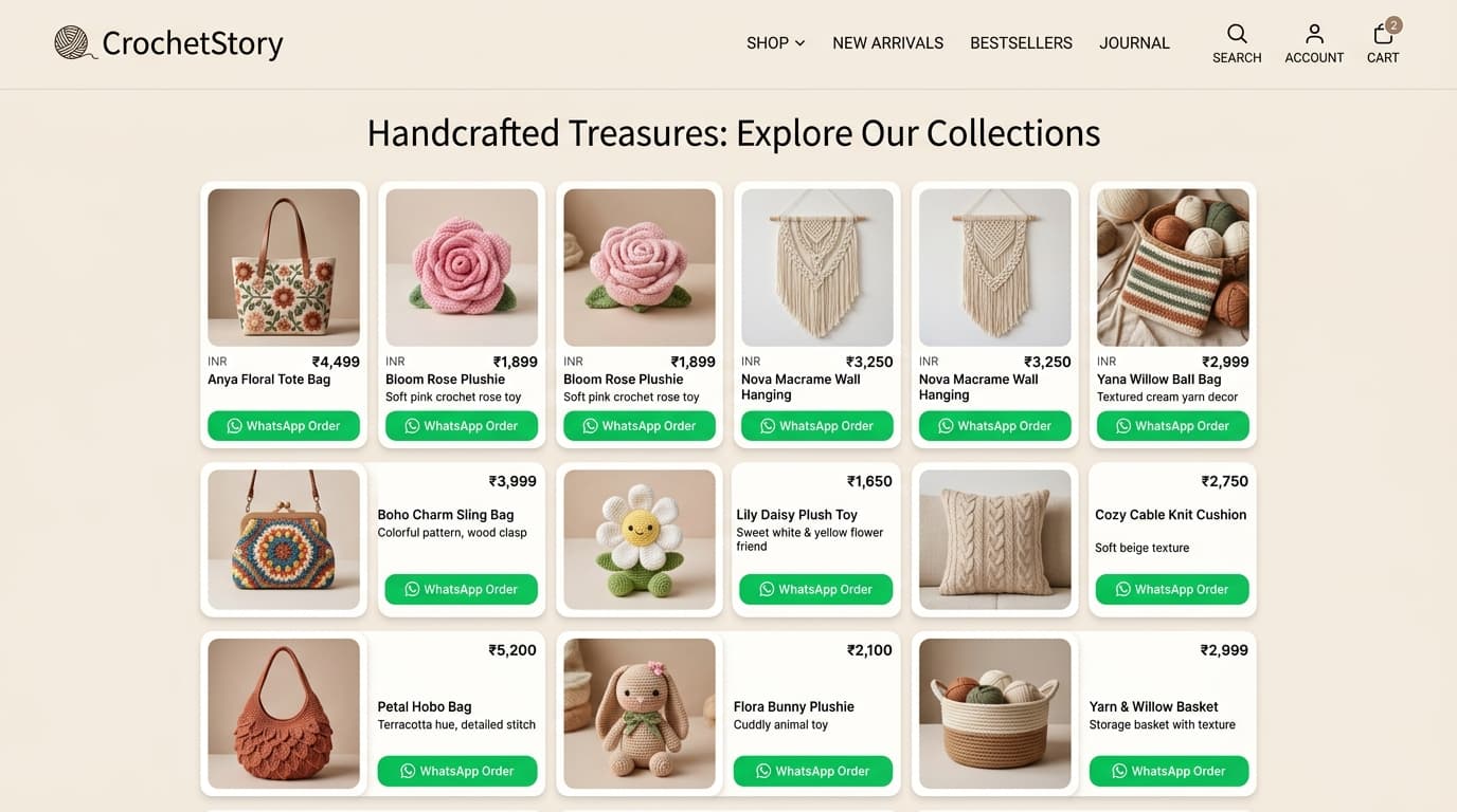 CrochetStory: Artisanal E-Commerce